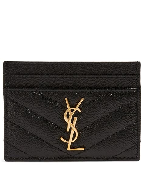 ysl lanyard card holder|YSL monogram card holder.